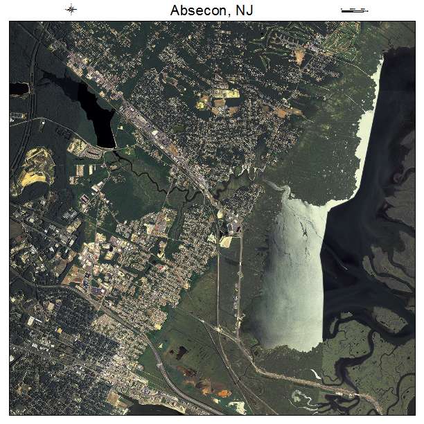 Absecon, NJ air photo map