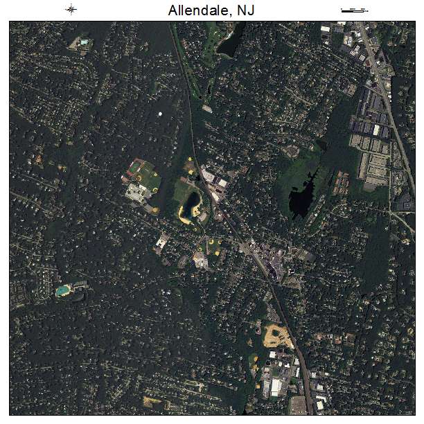Allendale, NJ air photo map
