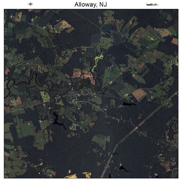 Alloway, NJ air photo map