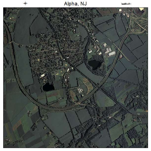 Alpha, NJ air photo map