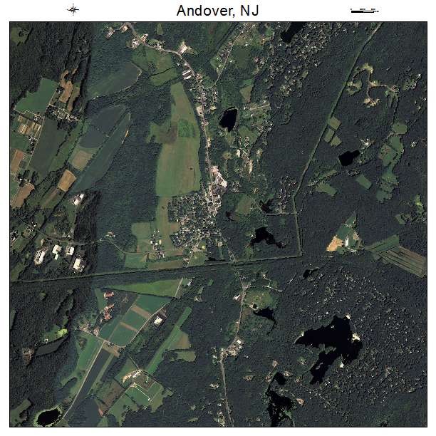 Andover, NJ air photo map