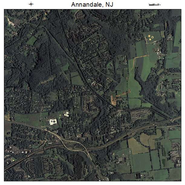 Annandale, NJ air photo map