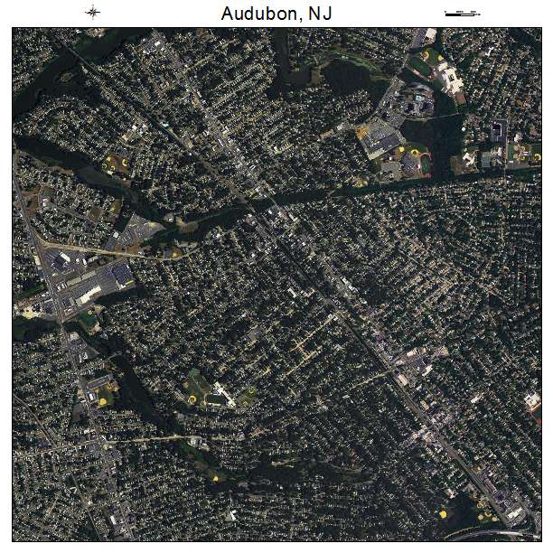 Audubon, NJ air photo map