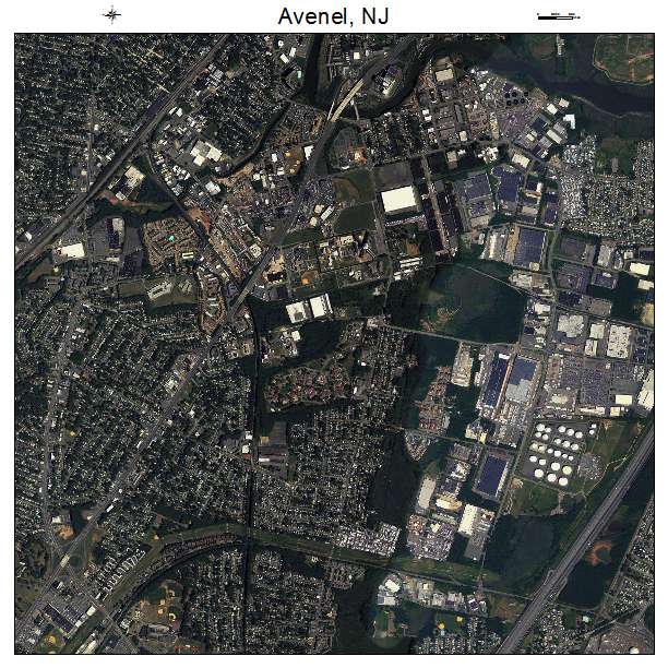 Avenel, NJ air photo map