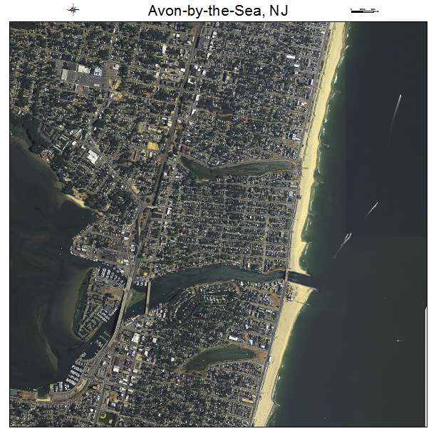 Avon by the Sea, NJ air photo map