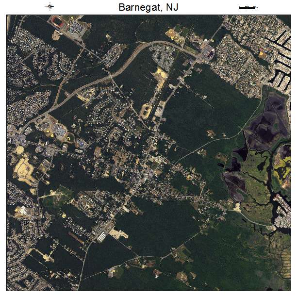 Barnegat, NJ air photo map