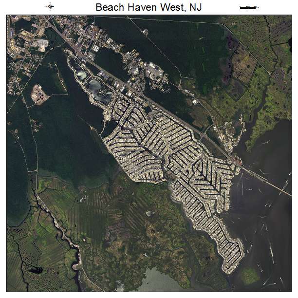 Beach Haven West, NJ air photo map