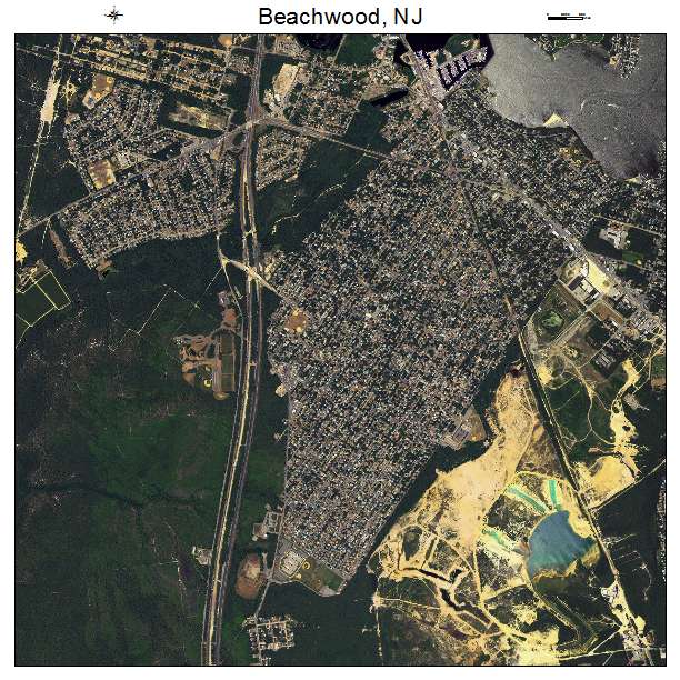 Beachwood, NJ air photo map