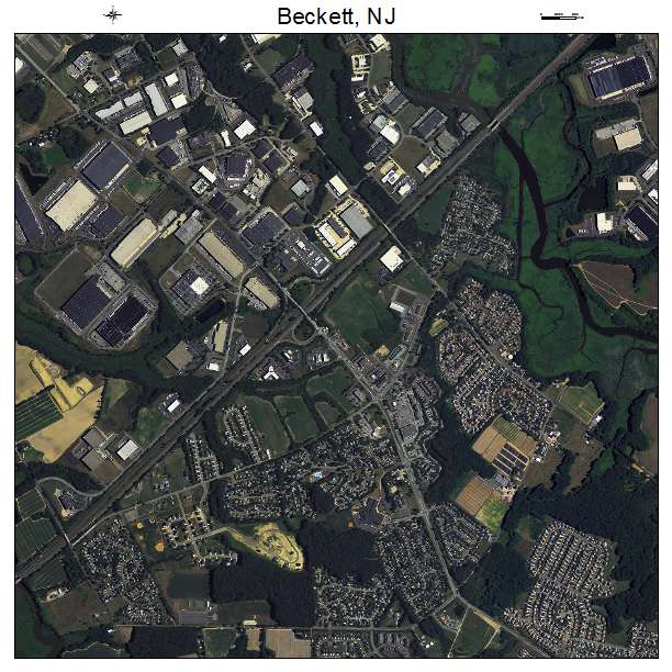 Beckett, NJ air photo map
