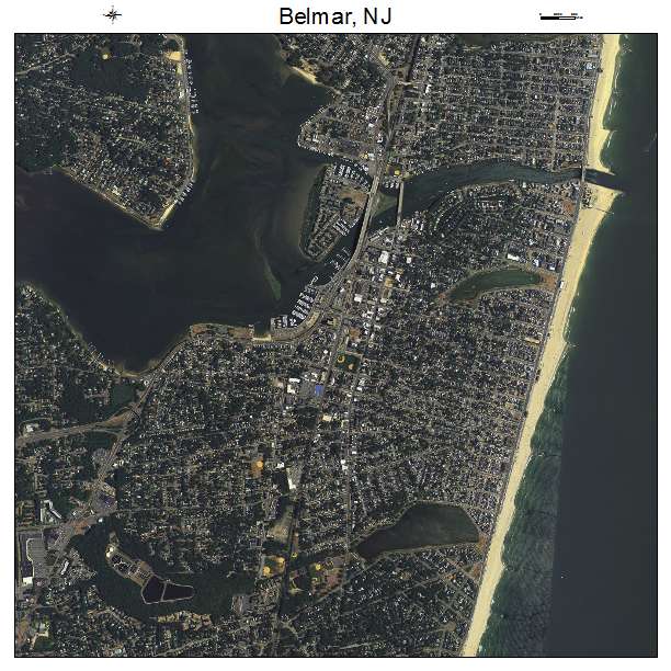 Belmar, NJ air photo map