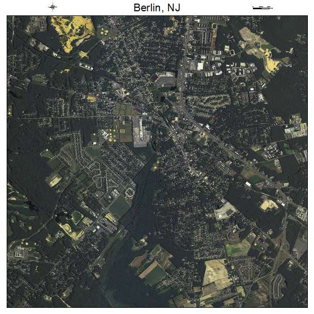 Berlin, NJ air photo map