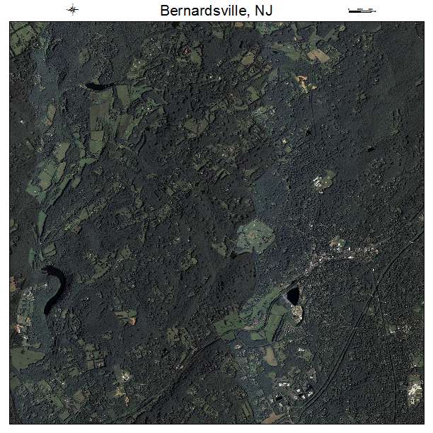 Bernardsville, NJ air photo map