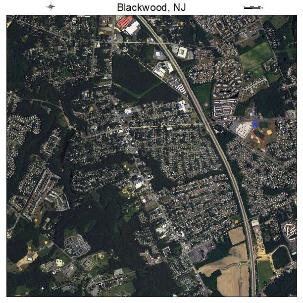 Blackwood, NJ air photo map