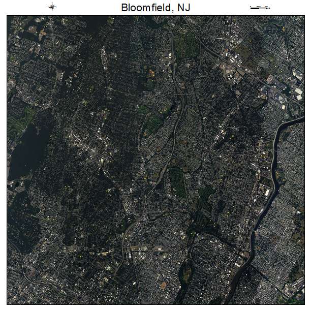 Bloomfield, NJ air photo map