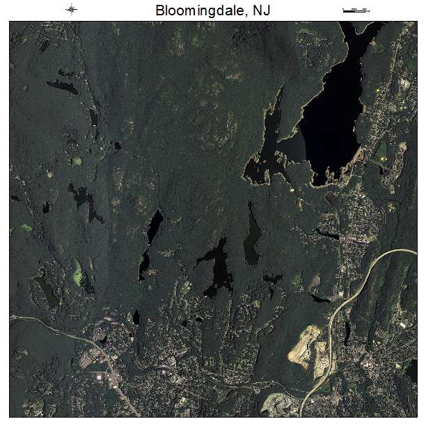 Bloomingdale, NJ air photo map