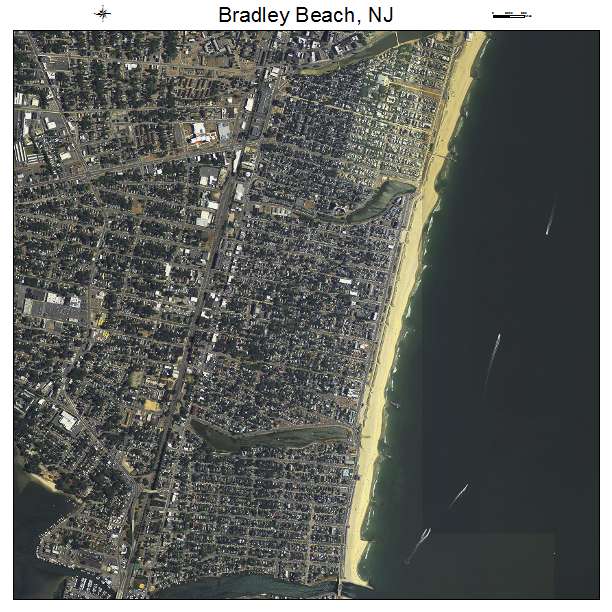 Bradley Beach, NJ air photo map