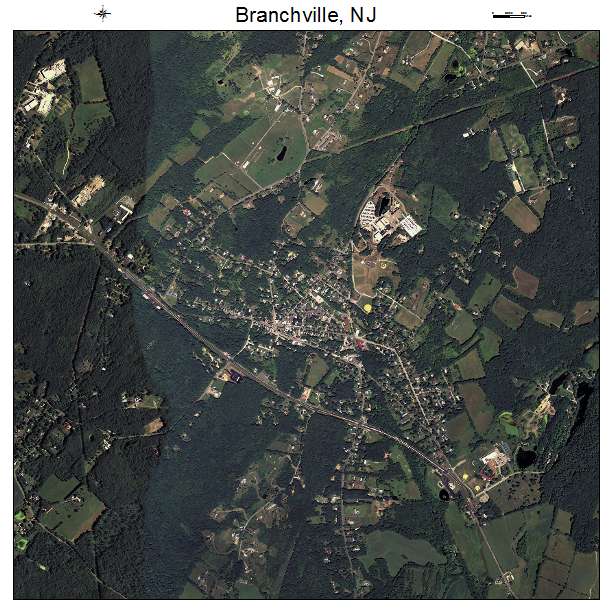 Branchville, NJ air photo map