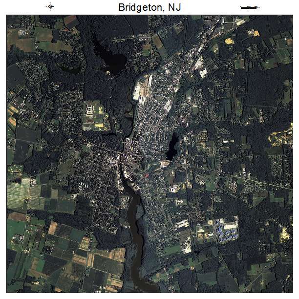 Bridgeton, NJ air photo map