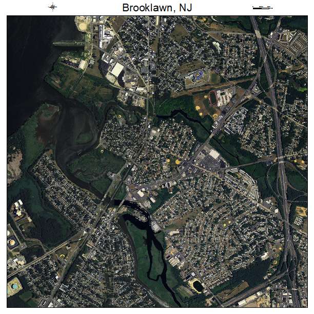 Brooklawn, NJ air photo map