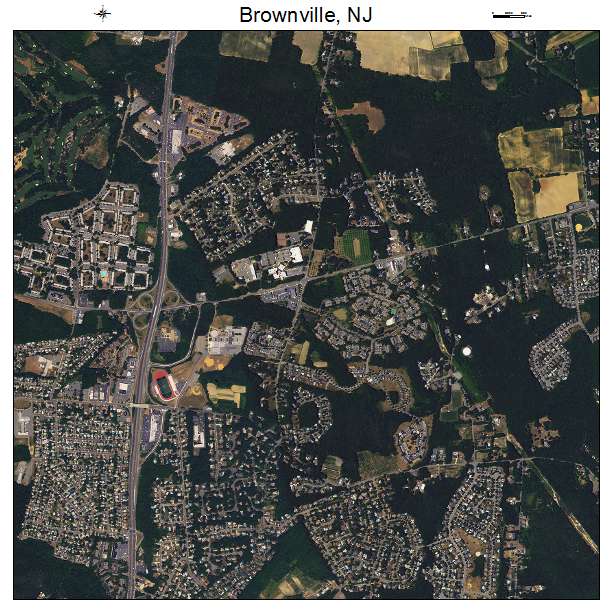 Brownville, NJ air photo map
