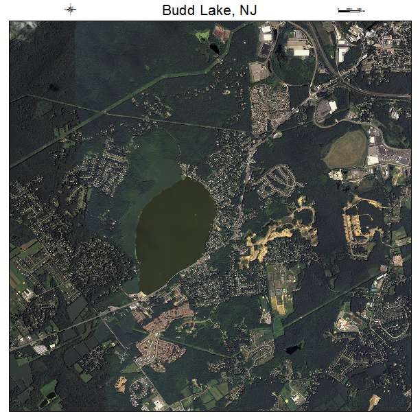 Budd Lake, NJ air photo map
