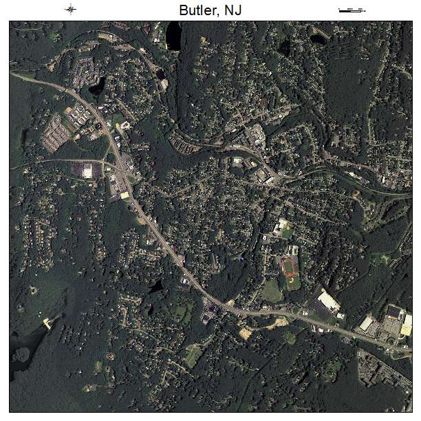 Butler, NJ air photo map