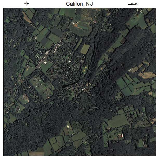 Califon, NJ air photo map