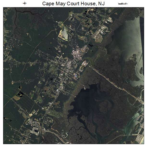 Cape May Court House, NJ air photo map