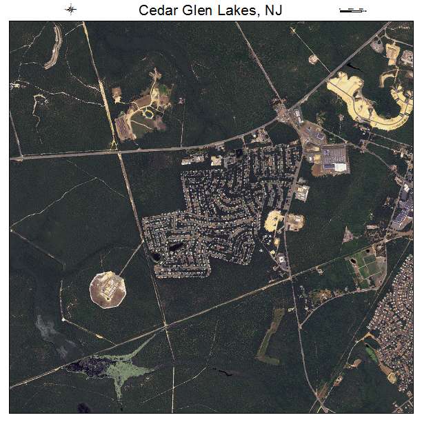 Cedar Glen Lakes, NJ air photo map