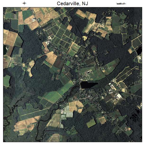 Cedarville, NJ air photo map