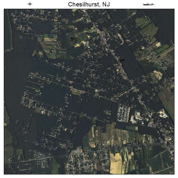 Chesilhurst, NJ air photo map