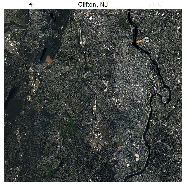 Clifton, NJ air photo map