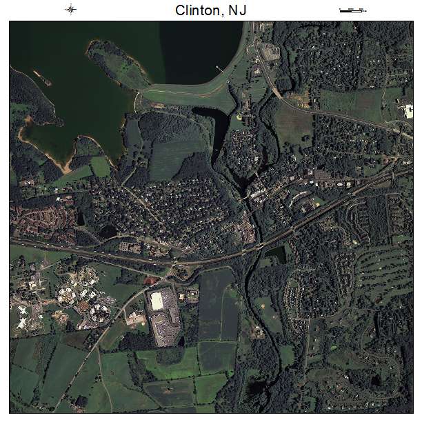 Clinton, NJ air photo map