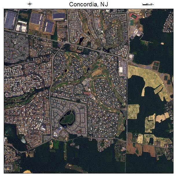 Concordia, NJ air photo map