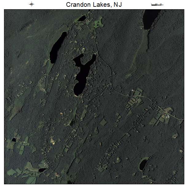 Crandon Lakes, NJ air photo map