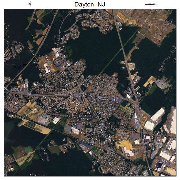 Dayton, NJ air photo map