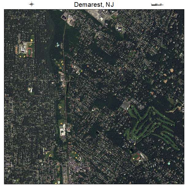 Demarest, NJ air photo map