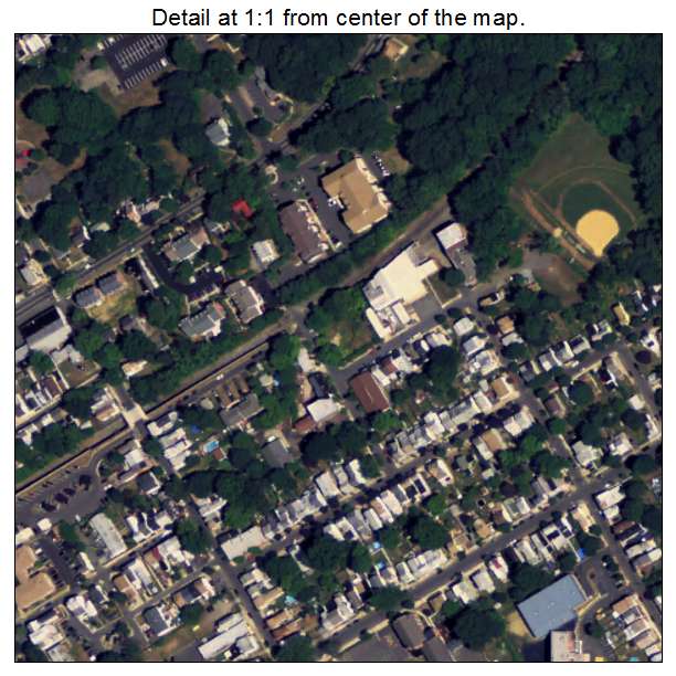 Bordentown, New Jersey aerial imagery detail