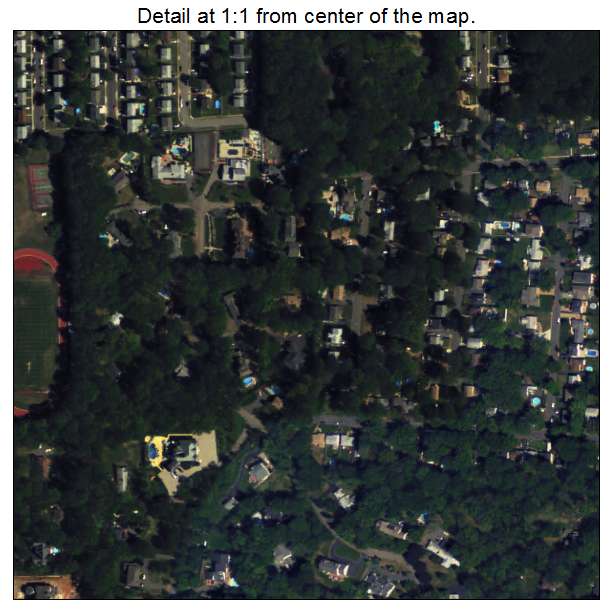 Colonia, New Jersey aerial imagery detail