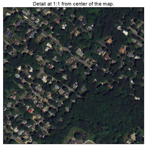 Demarest, New Jersey aerial imagery detail