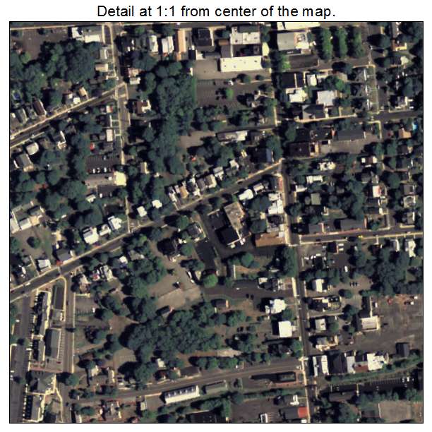Aerial Photography Map of Flemington, NJ New Jersey