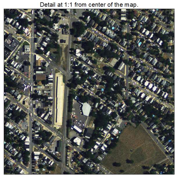 Gloucester City, New Jersey aerial imagery detail