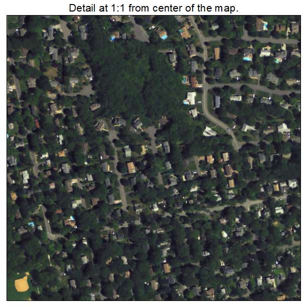 Harrington Park, New Jersey aerial imagery detail
