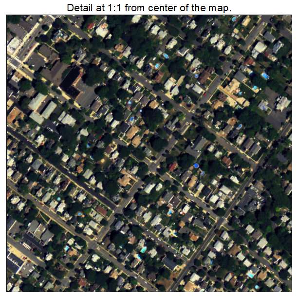 Hasbrouck Heights, New Jersey aerial imagery detail