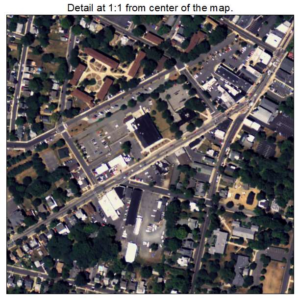Hightstown, New Jersey aerial imagery detail