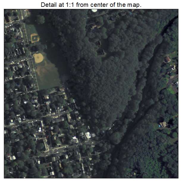 Lambertville, New Jersey aerial imagery detail