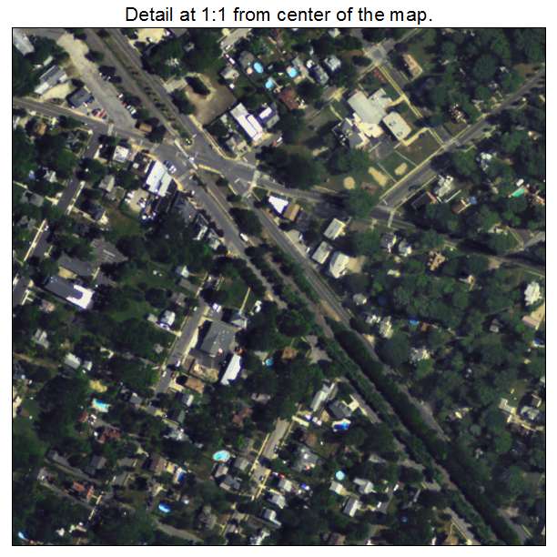 Laurel Springs, New Jersey aerial imagery detail