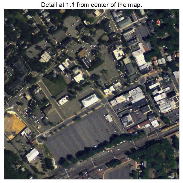 Metuchen, New Jersey aerial imagery detail