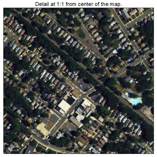 Oaklyn, New Jersey aerial imagery detail