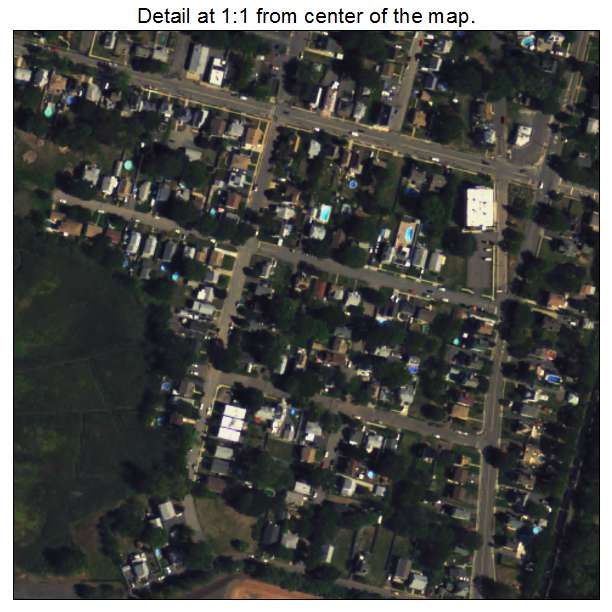 Sewaren, New Jersey aerial imagery detail